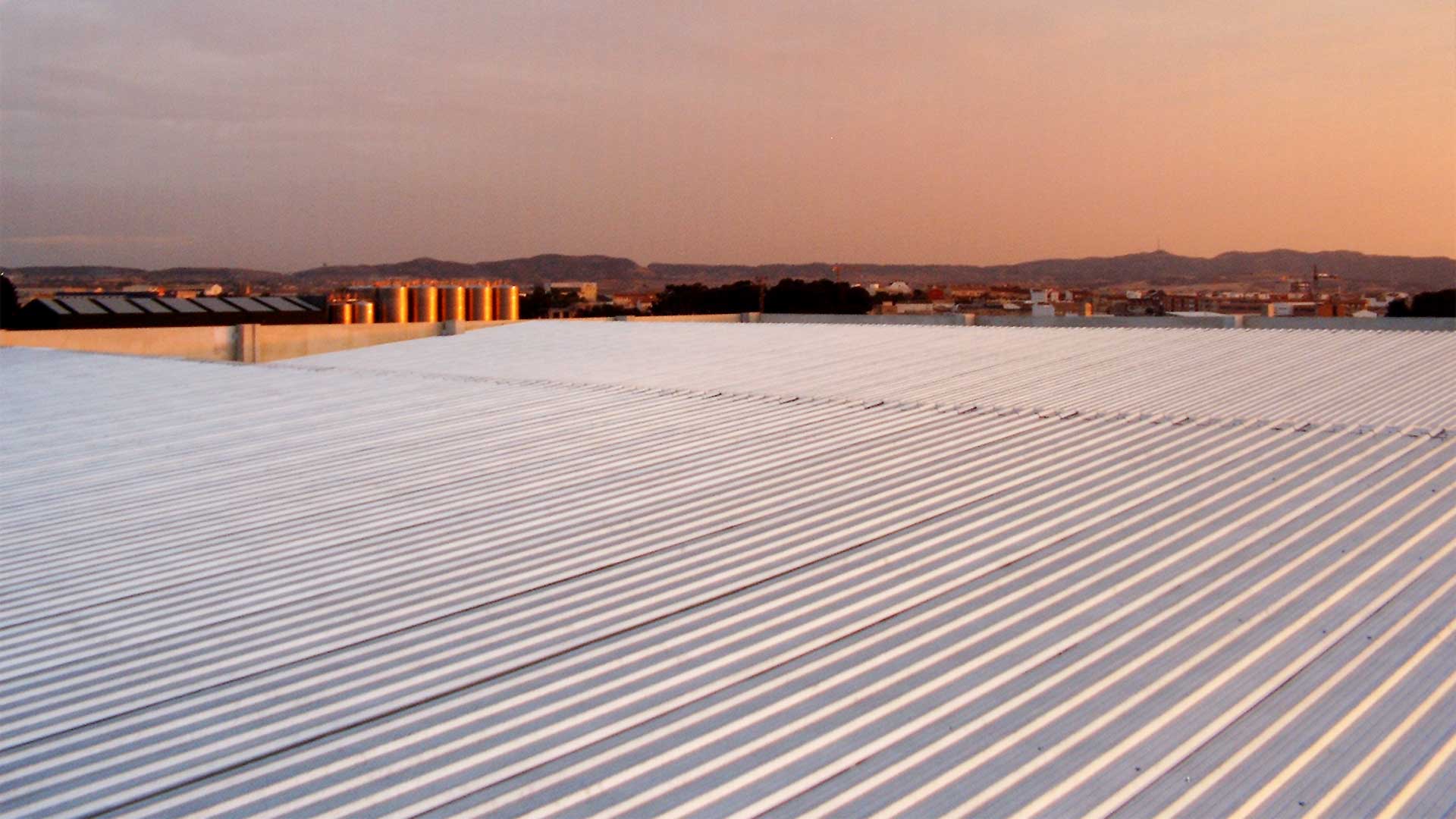 cubierta metálica ondulada